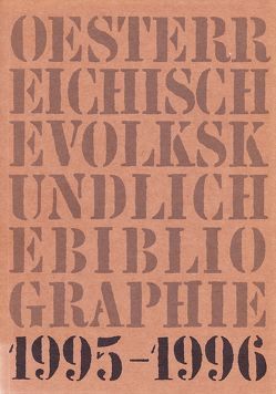 Österreichische Volkskundliche Bibliographie / Österreichische Volkskundliche Bibliographie von Beitl,  Klaus, Hummer,  Hermann