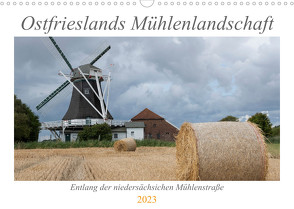 Ostfriesische Mühlenlandschaft (Wandkalender 2023 DIN A3 quer) von Trimbach,  Jürgen