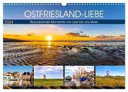 OSTFRIESLAND-LIEBE (Wandkalender 2024 DIN A3 quer), CALVENDO Monatskalender von Dreegmeyer,  Andrea