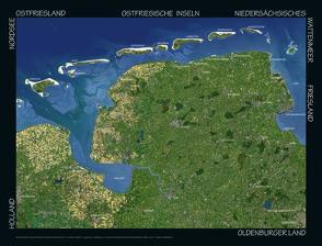 Ostfriesland Satellitenposter von Rosemann,  Frank