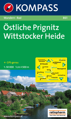 KOMPASS Wanderkarte Östliche Prignitz – Wittstocker Heide von KOMPASS-Karten GmbH