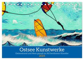 Ostsee Kunstwerke (Tischkalender 2024 DIN A5 quer), CALVENDO Monatskalender von WEIBKIWI,  WEIBKIWI