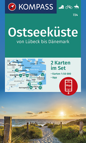 KOMPASS Wanderkarte Ostseeküste von Lübeck bis Dänemark von KOMPASS-Karten GmbH