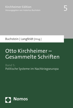 Otto Kirchheimer – Gesammelte Schriften von Buchstein,  Hubertus, Langfeldt,  Moritz