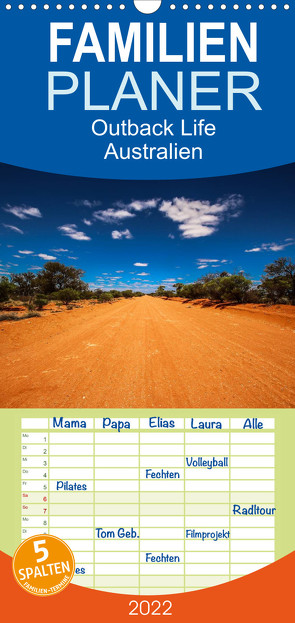 Outback Life – Australien – Familienplaner hoch (Wandkalender 2022 , 21 cm x 45 cm, hoch) von Fietzek,  Anke