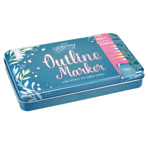 Outline Marker in hochwertigem Metall-Etui von frechverlag