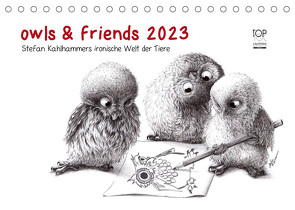 owls & friends 2023 (Tischkalender 2023 DIN A5 quer) von Kahlhammer,  Stefan