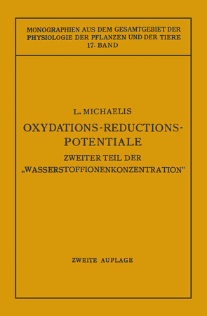 Oxydations-Reductions-Potentiale von Michaelis,  Leonor