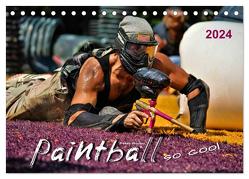 Paintball – so cool (Tischkalender 2024 DIN A5 quer), CALVENDO Monatskalender von Roder,  Peter