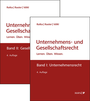 PAKET: Unternehmensrecht + Gesellschaftsrecht von Ratka,  Thomas, Rauter,  Roman, Völkl,  Clemens