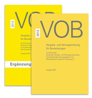 Paket VOB Gesamtausgabe 2012 + VOB Ergänzungsband 2015