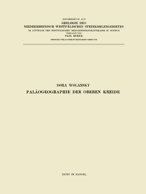 Paläogeographie der Oberen Kreide von Wolansky,  Dora