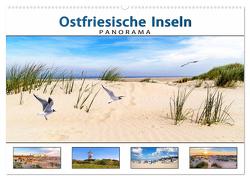 PANORAMA – Ostfriesische Inseln (Wandkalender 2024 DIN A2 quer), CALVENDO Monatskalender von Dreegmeyer,  Andrea