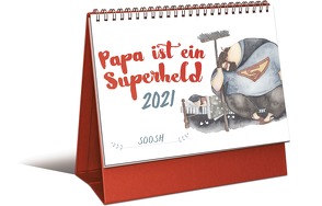 Papa ist ein Superheld – Mini-Monatskalender 2021 von Soosh