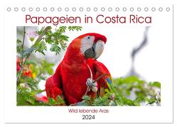 Papageien in Costa Rica (Tischkalender 2024 DIN A5 quer), CALVENDO Monatskalender von Akrema-Photography,  Akrema-Photography