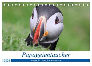 Papageientaucher 2024 – Magische Vögel des Nordmeers (Tischkalender 2024 DIN A5 quer), CALVENDO Monatskalender von been.there.recently,  been.there.recently