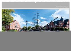 Papenburg-Panorama (Wandkalender 2024 DIN A2 quer), CALVENDO Monatskalender von Dreegmeyer,  Andrea