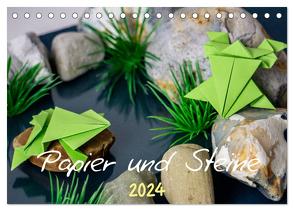 Papier und Steine (Tischkalender 2024 DIN A5 quer), CALVENDO Monatskalender von schwarzhippie,  schwarzhippie