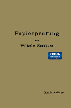 Papierprüfung von Herzberg,  Wilhelm