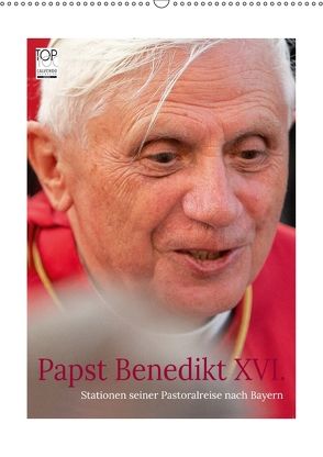 Papst Benedikt XVI. Stationen seiner Pastoralreise nach Bayern (Wandkalender 2018 DIN A2 hoch) von Riedmiller,  Andreas