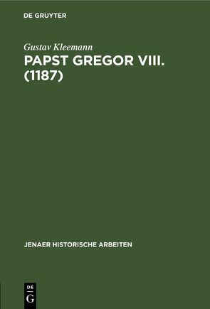 Papst Gregor VIII. (1187) von Kleemann,  Gustav