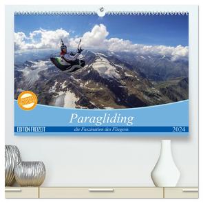 Paragliding – die Faszination des Fliegens (hochwertiger Premium Wandkalender 2024 DIN A2 quer), Kunstdruck in Hochglanz von Frötscher - moments in air,  Andy