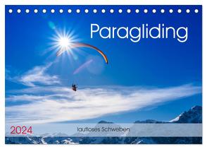 Paragliding – lautloses Schweben (Tischkalender 2024 DIN A5 quer), CALVENDO Monatskalender von Frötscher,  Andy