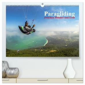 Paragliding – zwischen Himmel und Erde (hochwertiger Premium Wandkalender 2024 DIN A2 quer), Kunstdruck in Hochglanz von Frötscher - moments in air,  Andy