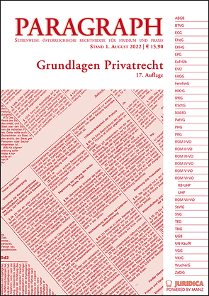 Paragraph – Grundlagen Privatrecht von Riedler,  Andreas