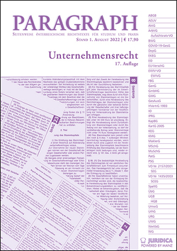 Paragraph – Unternehmensrecht von Artmann,  Eveline, Karollus,  Martin