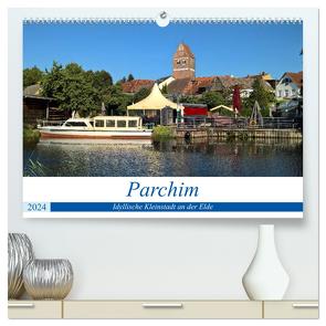 Parchim – Idyllische Kleinstadt an der Elde (hochwertiger Premium Wandkalender 2024 DIN A2 quer), Kunstdruck in Hochglanz von Rein,  Markus