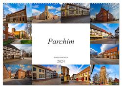 Parchim Impressionen (Wandkalender 2024 DIN A2 quer), CALVENDO Monatskalender von Meutzner,  Dirk