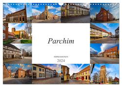 Parchim Impressionen (Wandkalender 2024 DIN A3 quer), CALVENDO Monatskalender von Meutzner,  Dirk