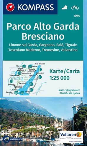 KOMPASS Wanderkarte Parco Alto Garda Bresciano von KOMPASS-Karten GmbH