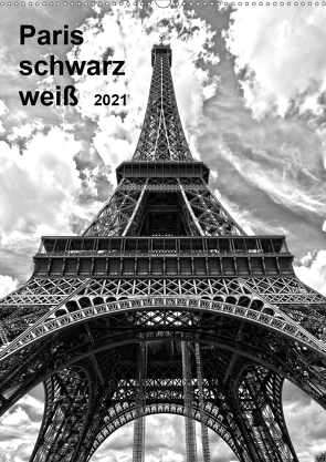 Paris schwarz weiß 2021 (Wandkalender 2021 DIN A2 hoch) von Bodenstaff,  Petrus