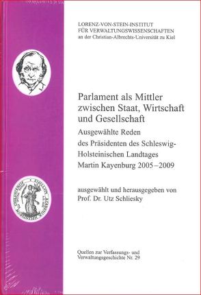 Parlament als Mittler zwischen Staat, Wirtschaft und Gesellschaft von Schliesky,  Utz