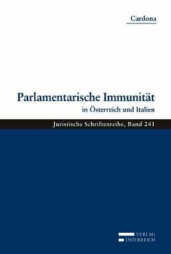 Parlamentarische Immunität von Cardona,  Tatjana