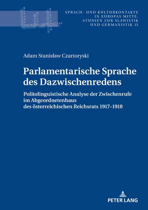 Parlamentarische Sprache des Dazwischenredens von Czartoryski,  Adam