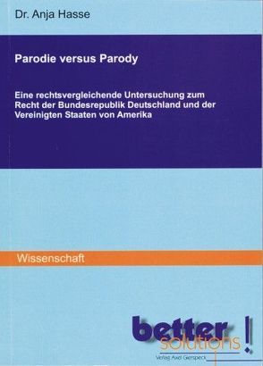 Parodie versus Parody von Hasse,  Anja