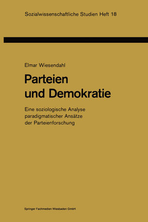 Parteien und Demokratie von Wiesendahl,  Elmar