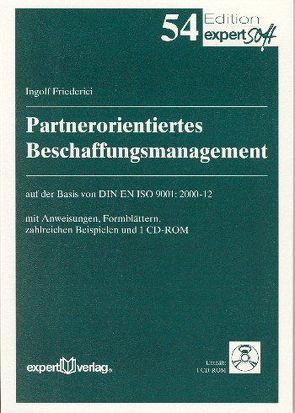 Partnerorientiertes Beschaffungsmanagement von Friederici,  Ingolf