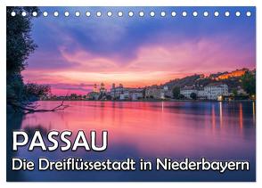 Passau – Die Dreiflüssestadt (Tischkalender 2024 DIN A5 quer), CALVENDO Monatskalender von Haidl,  Christian