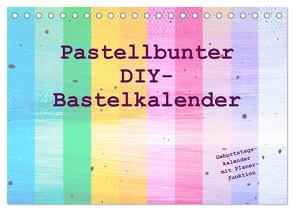 Pastellbunter DIY-Bastelkalender (Tischkalender 2024 DIN A5 quer), CALVENDO Monatskalender von Vahldiek,  Carola