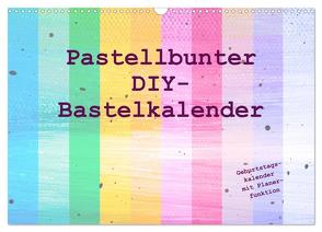 Pastellbunter DIY-Bastelkalender (Wandkalender 2024 DIN A3 quer), CALVENDO Monatskalender von Vahldiek,  Carola