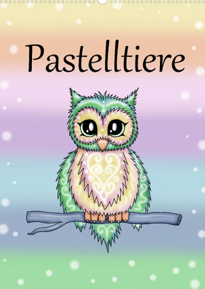 Pastelltiere (Wandkalender 2022 DIN A2 hoch) von Creation / Petra Haberhauer,  Pezi