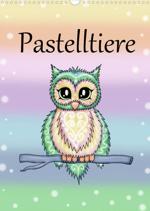 Pastelltiere (Wandkalender 2022 DIN A3 hoch) von Creation / Petra Haberhauer,  Pezi