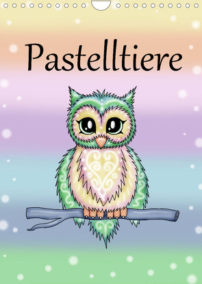 Pastelltiere (Wandkalender 2022 DIN A4 hoch) von Creation / Petra Haberhauer,  Pezi