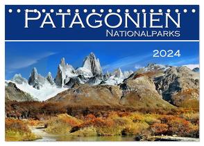 Patagonien NationalParks (Tischkalender 2024 DIN A5 quer), CALVENDO Monatskalender von Bilkova,  Helena