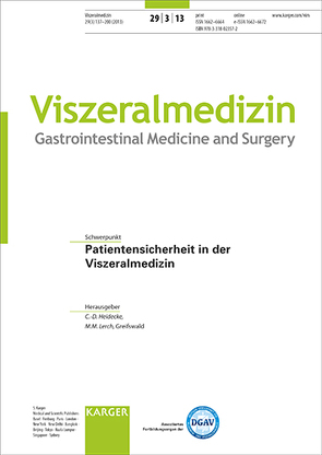 Patientensicherheit in der Viszeralmedizin von Heidecke,  C.-D., Lerch,  M.M.