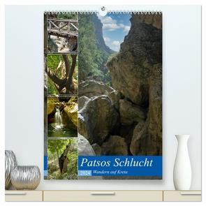 Patsos Schlucht. Wandern auf Kreta (hochwertiger Premium Wandkalender 2024 DIN A2 hoch), Kunstdruck in Hochglanz von Kleemann,  Claudia